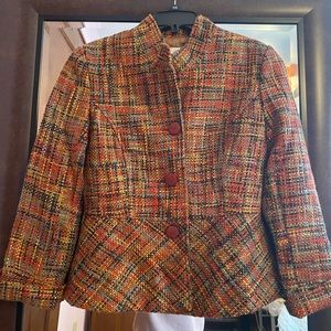 ColdWater Creek Tweed Peplum Blazer